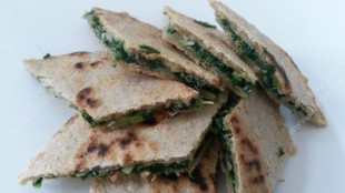 Spinach gozleme (with a few slices missing!) :P :)