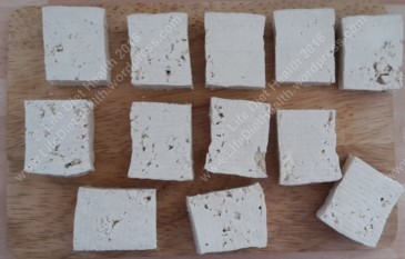 Cut the tofu into chunks or cubes