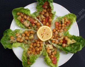 Plate of chickpea boats!