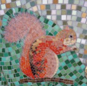 Red squirrel mosaic
