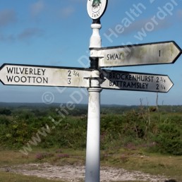 Traditional sign in the New Forest