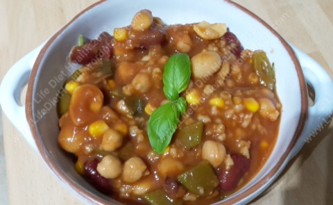 Hearty bean soup as a filling meal.